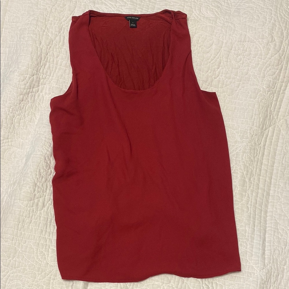 Ann Taylor Red Tank Top